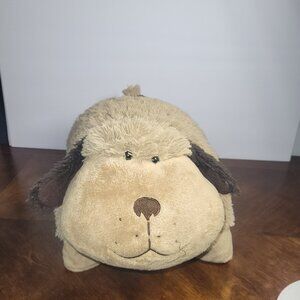 Pillow Pets Snuggly Puppy Tan Brown 18" Plush Dog Super Soft Stuffed Animal 2009